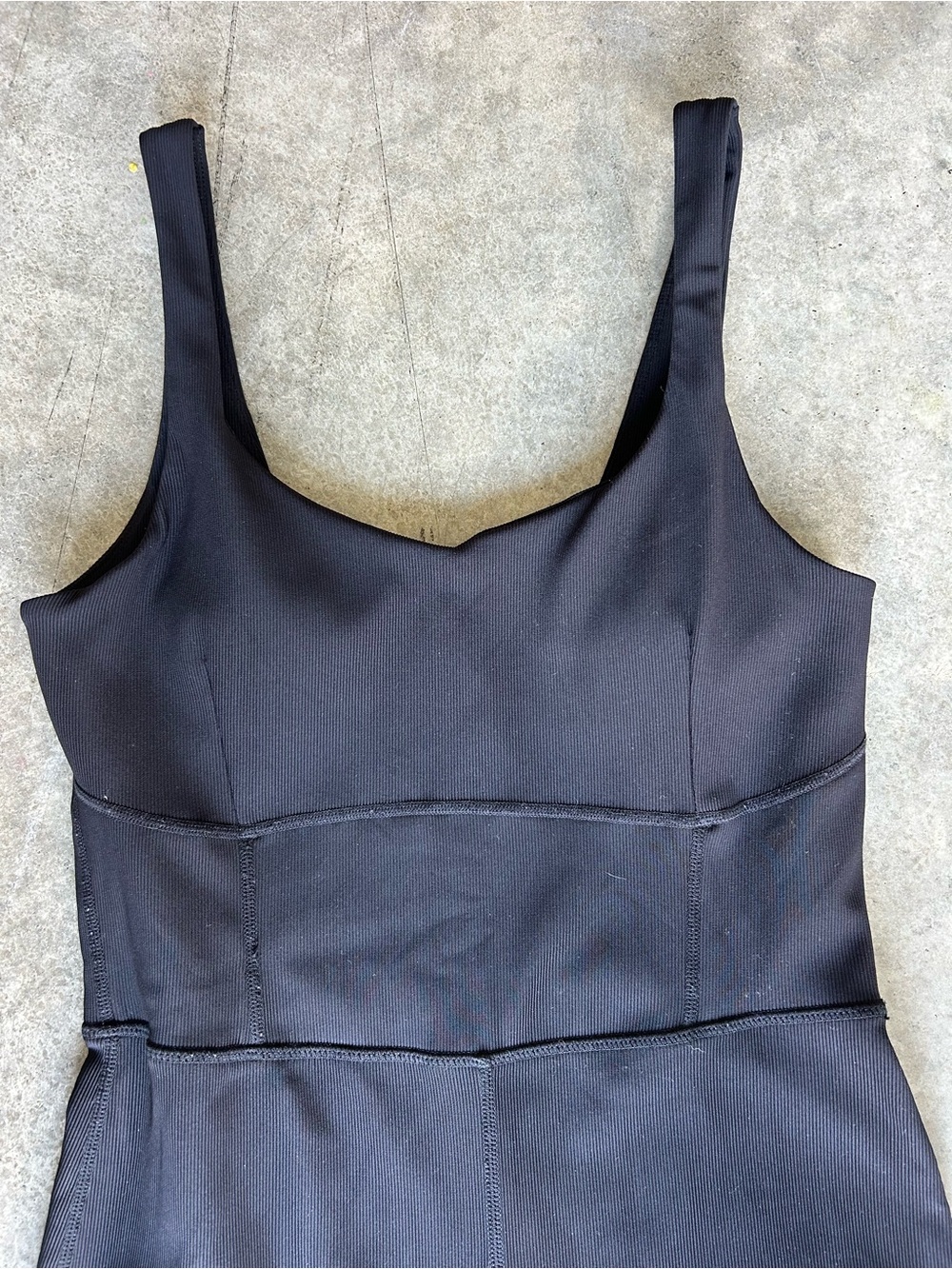 Scoop Neck Black Flared Jumpsuit - Picture 6 of 13